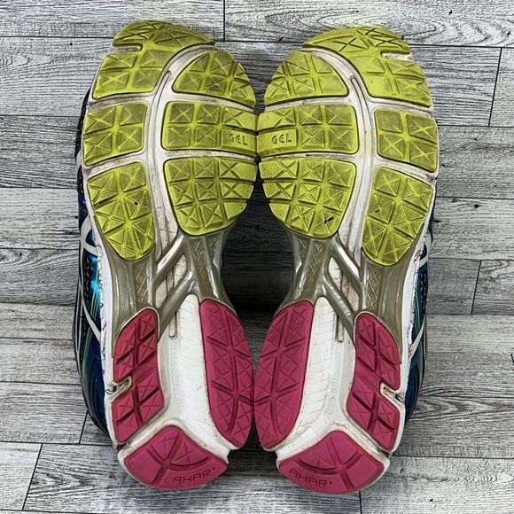 Asics Gel Kayano 19 Blue Running Shoes T392N Women Size 9.5 - Picture 8 of 12